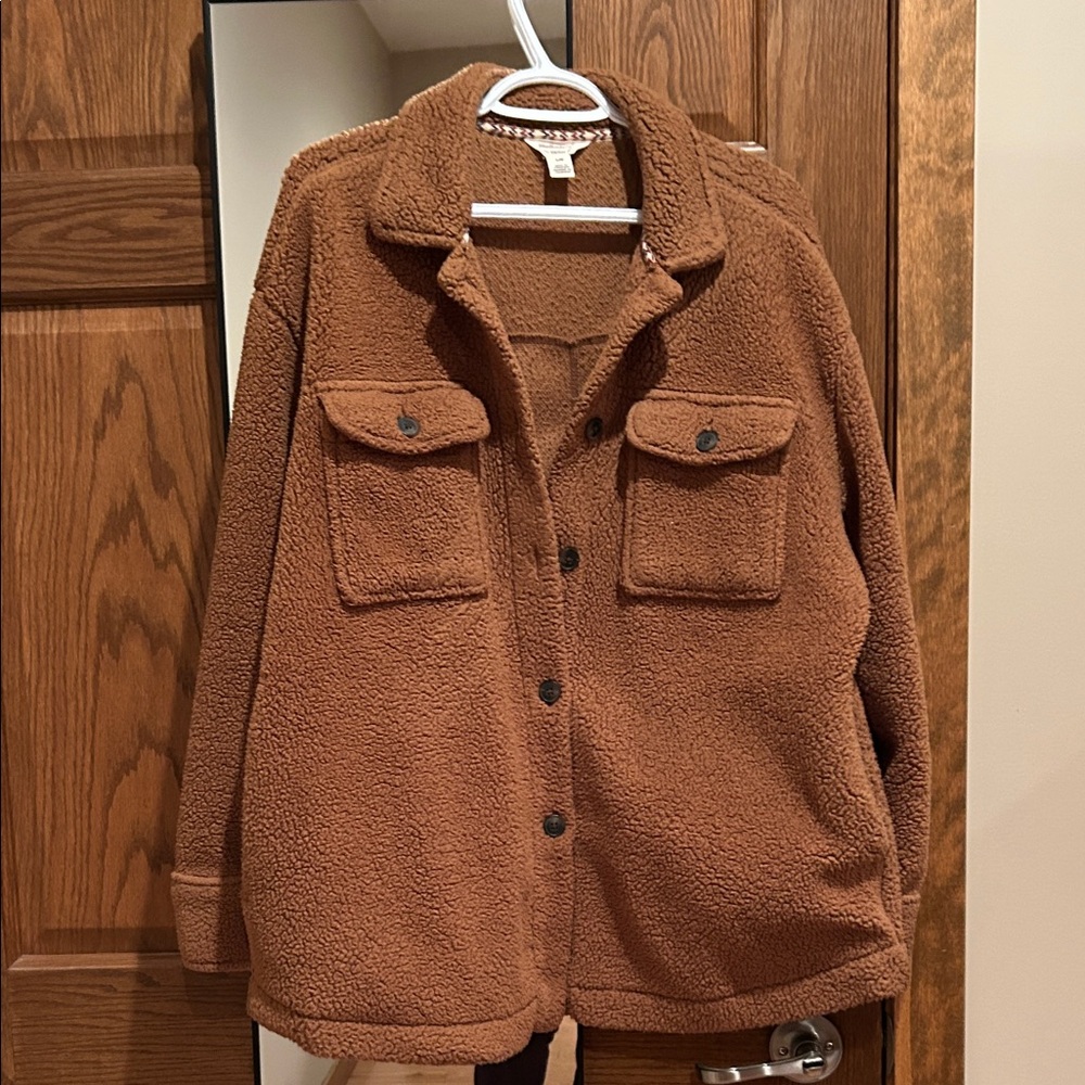 Vintage Brown Teddy Jacket